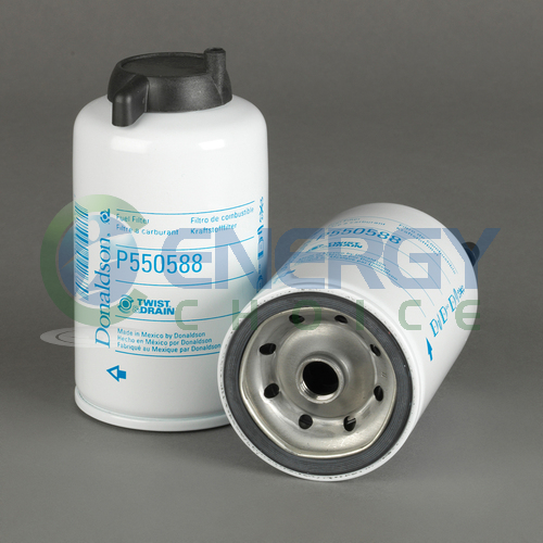 Fuel Filter, Water Separator Spin-On Twist and Drain, Donaldson, P550588